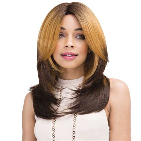 Janet Collection Brazilian Scent Human Hair Blend Lace Front Wig Samala