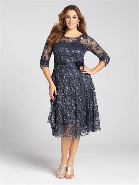 laura plus lace overlay satin belt dress blue pattern dresses
