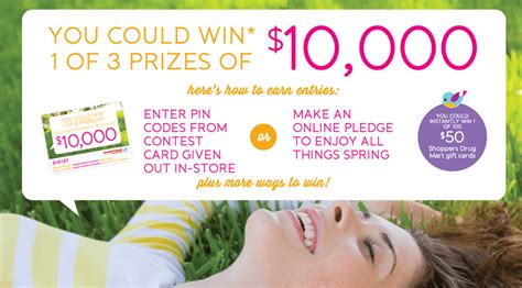 shoppers drug mart canada spring contest win     prizes