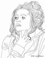 Carter Helena Bonham Bellatrix Lestrange Colorier Hellokids Actriz Drucken sketch template