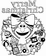 Elmo Christmas Coloring Pages Library Popular sketch template