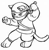 Ninja Drawing Cartoon Cat Kitty Hello Cats Line Drawings Sketch Tattoos Getdrawings Paintingvalley Clipart sketch template