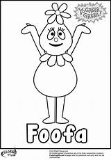 Gabba Yo Coloring Pages Foofa Printable Coloring99 Characters Pattern sketch template