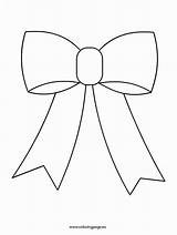 Bow Coloring Tie Pages Getcolorings Color Getdrawings sketch template