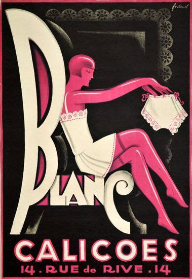 Blanc Calicoes 1935 Geneve Suisse Switzerland Vintage Ads Vintage