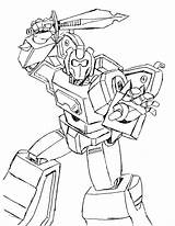 Robot Mewarnai Sketsa Transformers Putih Hitam sketch template