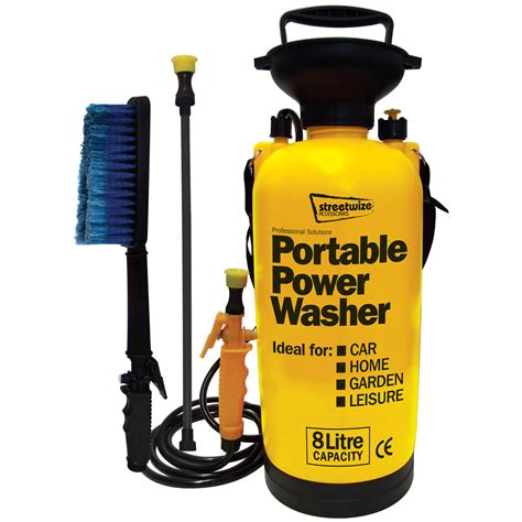 portable pump action pressure washer car wash cleaning water spray mobile  ebay