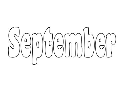 september month coloring pages