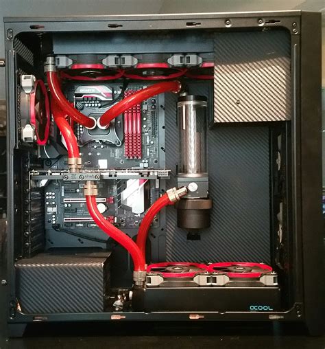 finished    water cooled build       watercooling