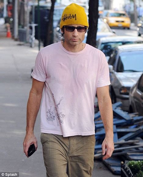 sex addict david duchovny on the road to recovery as he pounds the pavement daily mail online