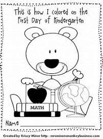 image result   day  kindergarten coloring page kindergarten