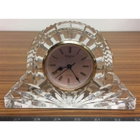 fine waterford crystal mantel clock quartz
