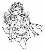Supergirl Dibujos Kolorowanki Kara Dzieci Bestcoloringpagesforkids Zor Gratistodo Lineart Coloring sketch template
