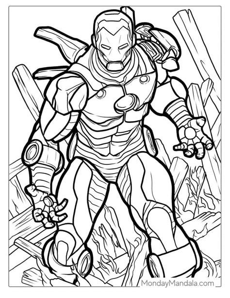 iron man coloring pages   printables