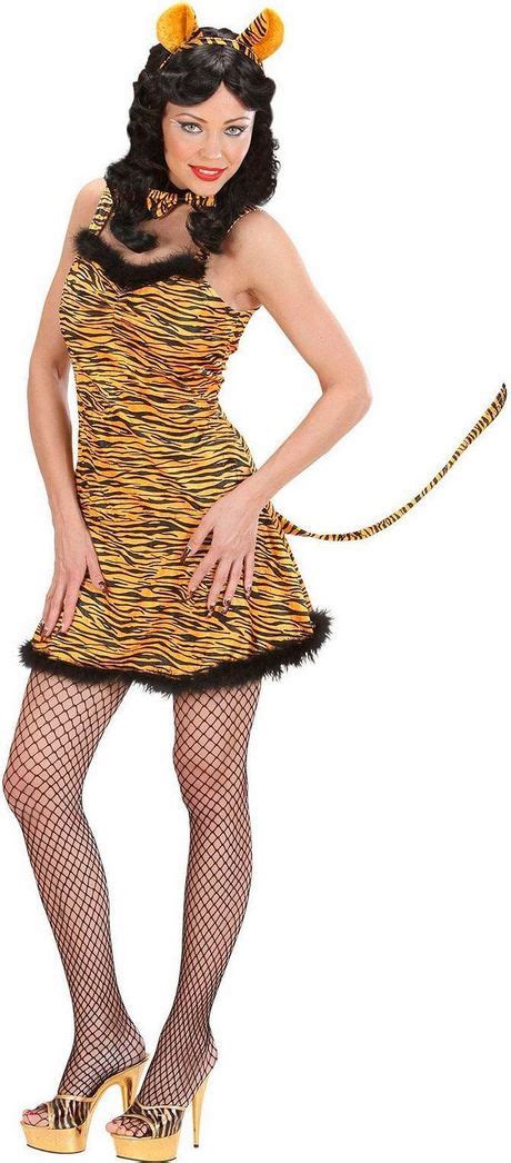 jurk met tijgerprint