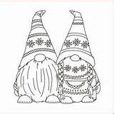 Gnome Coloring Christmas Pages Gnomes Colouring Drawing Noel Dessin Coloriage Winter Crafts Ausmalbilder Lutin Colorier Weihnachten Malvorlagen Books Drawings Patterns sketch template