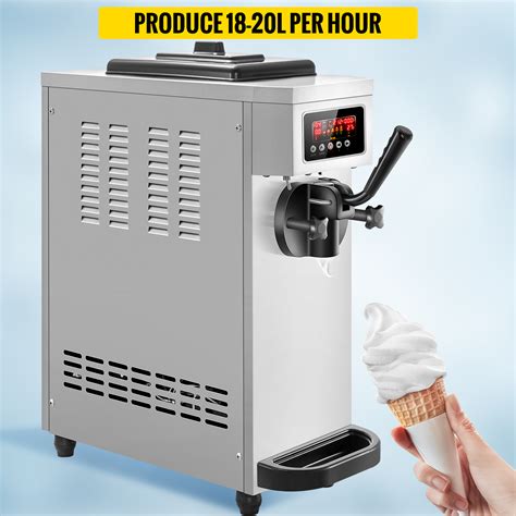 Vevor Commercial Mix Flavor Soft Hard Ice Cream Machine Maker Ice