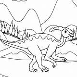 Parasaurolophus Coloring Pages sketch template