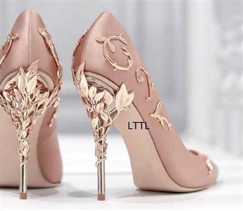 Buy New Arrival Awesome Pink Silk Metal Stiletto High