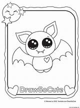 Coloring Cute Draw Pages Halloween So Bat Print Printable Sheets Drawsocute Color Animals Template Girls Wonderful Book Templates Birijus sketch template