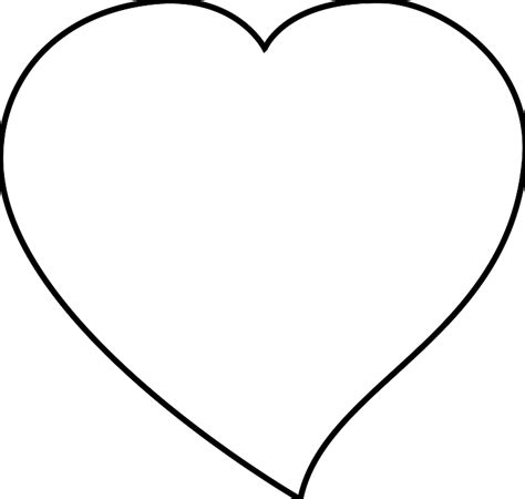 Clip Art Craigmj Heart Sheet Page Black White