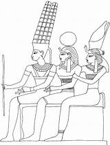 Coloring Ii Kids Egypt Painting Ramesses Amun Re Egyptian Touregypt Just sketch template
