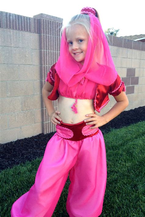 dream  jeannie child costume  genie costume custom order pink  red choose