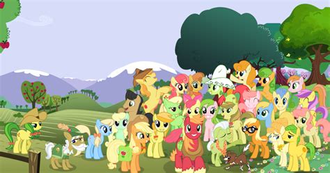 apple family   pony friendship  magic fan art