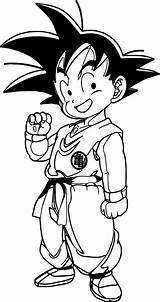 Goku Papan sketch template