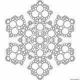 Coloring Snowflake Pages Mandala Printable Color Mandalas Circles Winter Transparent Para Adults Snowflakes Pintar Version Large Adult Colorear Imprimir Colouring sketch template