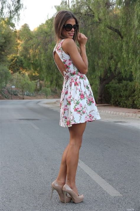short skirt high heels mini dress and high heels