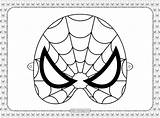 Mask Spiderman Coloring Printable Sheet sketch template