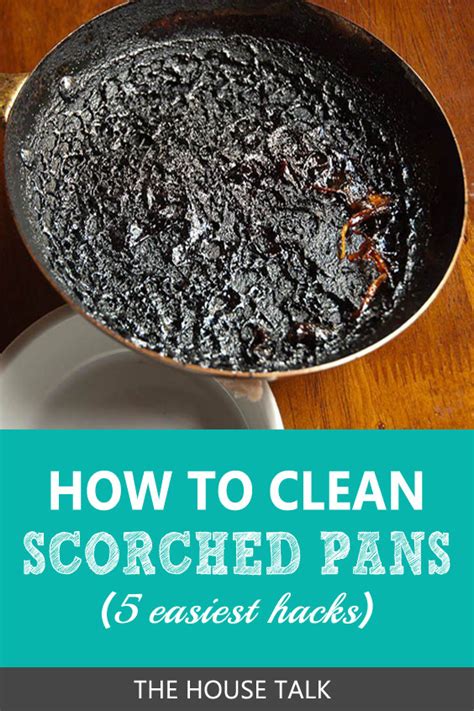 easiest ways  clean burnt pots  pans  house talk