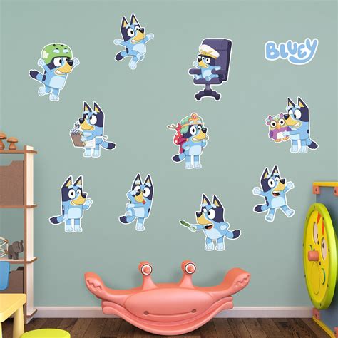 bluey bluey pose collection officially licensed bbc removable adhes