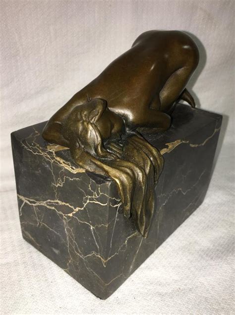 Bronze Sculpture Of Female Nude Signed Pohl