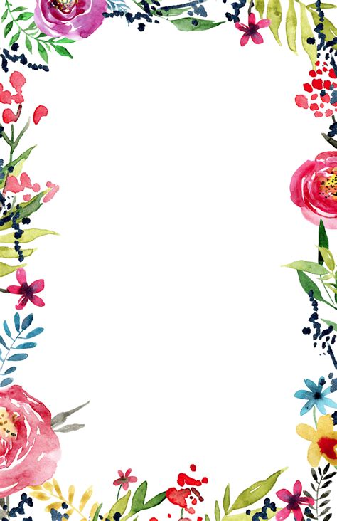 printable invitations templates floral border design flower border