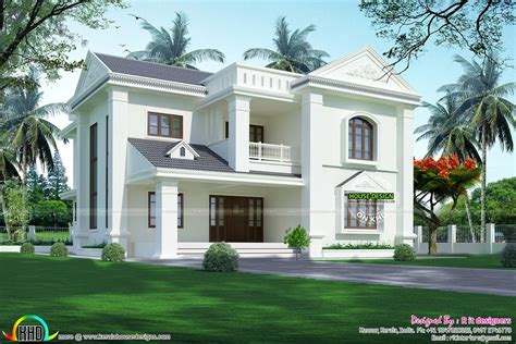 cute home modern style kerala home design  floor plans