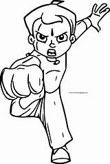 Bheem Chhota Punch Coloring Cutout Decor Wall Wecoloringpage Pages sketch template