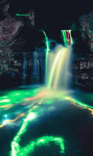 waterfalls color gif waterfalls color water discover share gifs