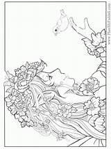 Coloring Pages Adults Fantasy Printable Detailed Popular sketch template