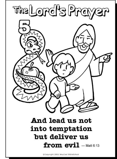 lords prayer printable coloring pages kids prayer images bible