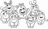Oddbods Coloring Pages Drawing Odd Kids Pbs Squad Printable Print Cartoon Characters Para Colorear Color Pintar Cartonionline Dibujos Technology Sheets sketch template