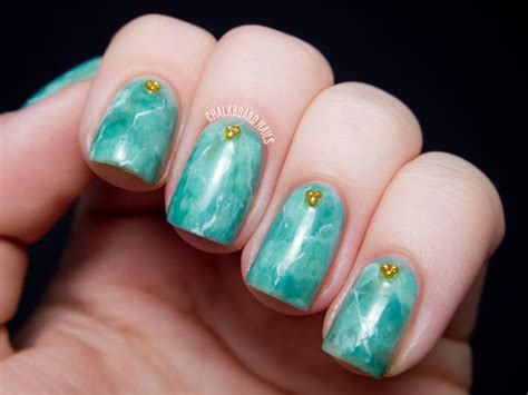 dc day  green jade nails chalkboard nails nail art blog