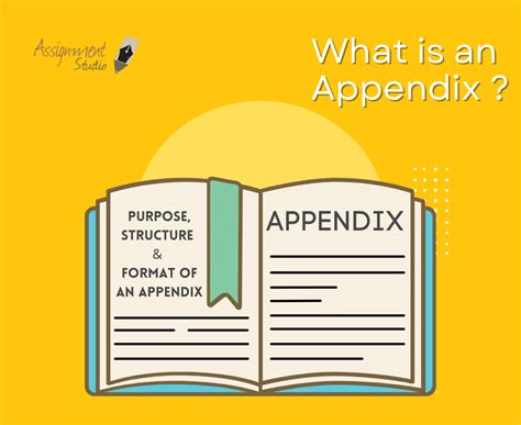 appendix purpose structure format   appendix