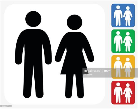 Couple Icon Flat Graphic Design High Res Vector Graphic