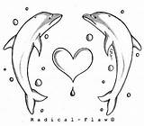 Dolphin Tattoo Heart Tattoos Dolphins Drawing Designs Drawings Coloring Pages Cool Outline Draw Valentine Open Ausmalbilder Cz Dragon Zeichnen Choose sketch template