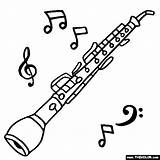 Musical Oboe Instrumentos Thecolor Musicales Kinderkonzert sketch template