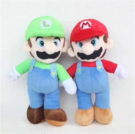 2pcs Lot 25cm Super Mario Bros Stand Mario And Luigi Plush