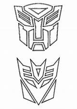 Transformers Kids Coloring Pages Transformer Printable Logo Fun Autobot Optimus Decepticon Boys sketch template