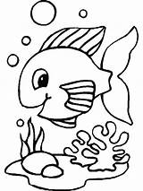 Coloring Fish Printable Rainbow Comments sketch template